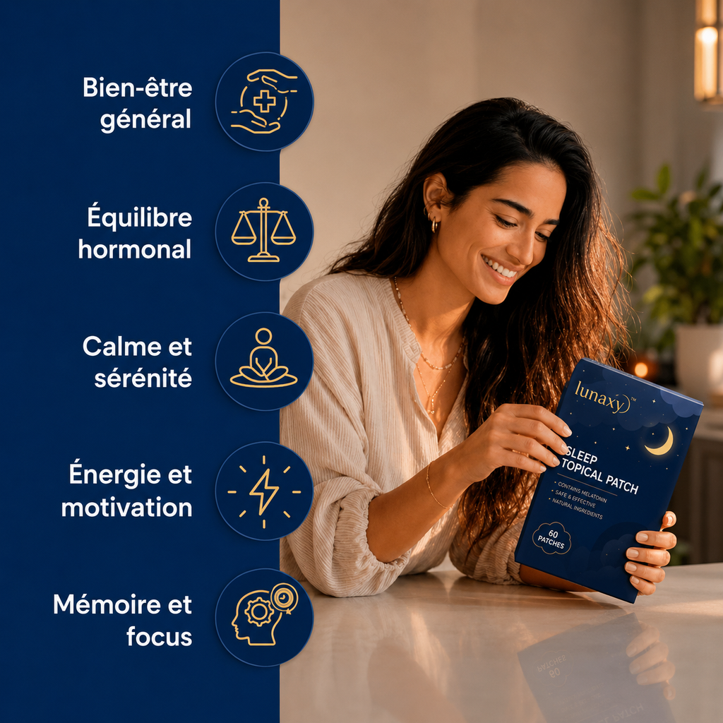 Patch Sommeil Lunaxy — Endormissement Naturel en 20 min