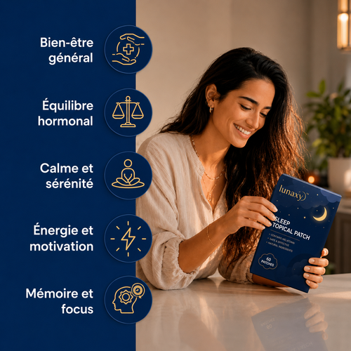 Patch Sommeil Lunaxy — Endormissement Naturel en 20 min